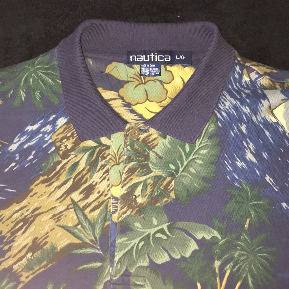 VINTAGE NAUTICA TROPICAL POLO